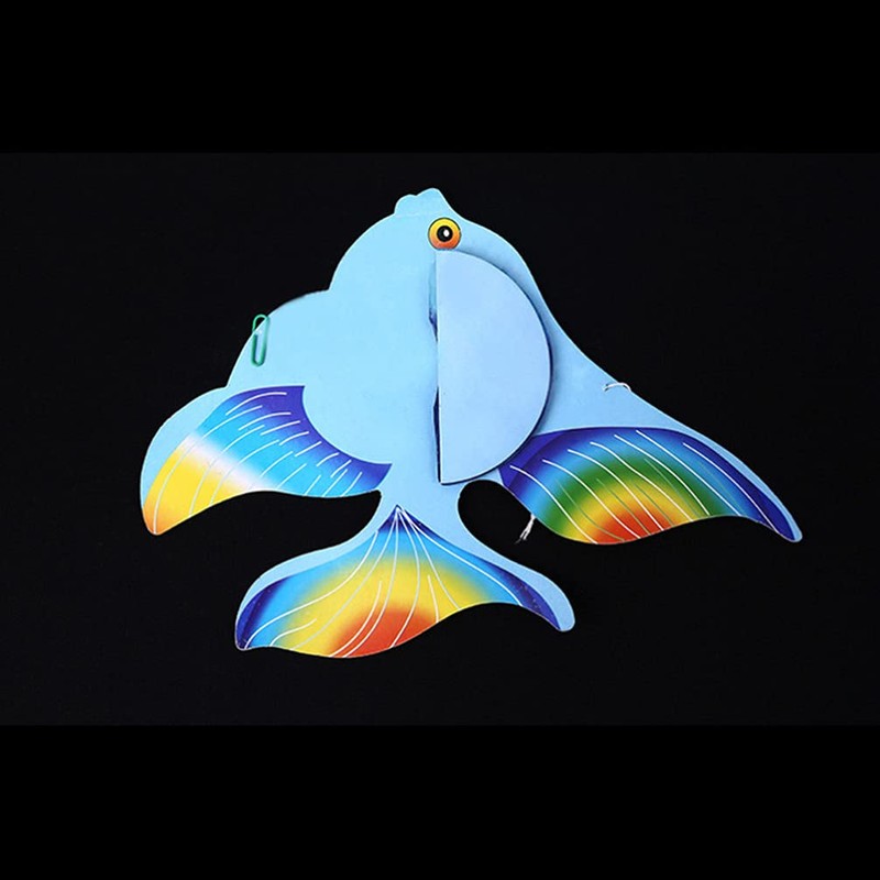 TOYANDONA 12pcs Tissue Fish Tropical Paper Fish Hanging Paper Fish