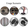 4 Pcs Rubber Grommets Double Sided Dustproof Overcoil Kit Black