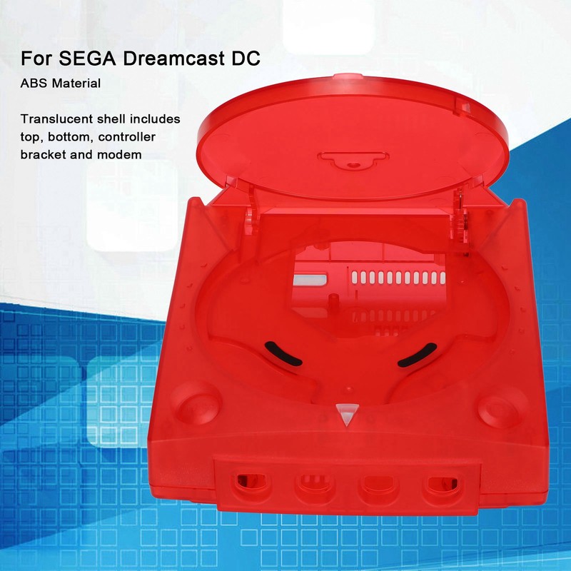For SEGA Dreamcast DC Translucent Case Retro Video Game Console
