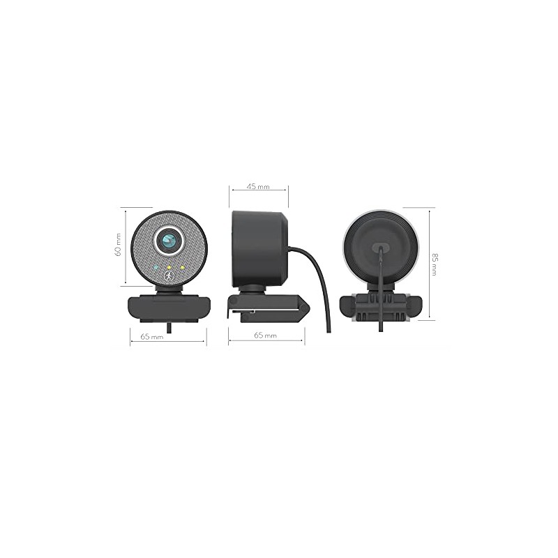Midland Follow-U Webcam, C1522, Rotating Webcam in Elegant Design for