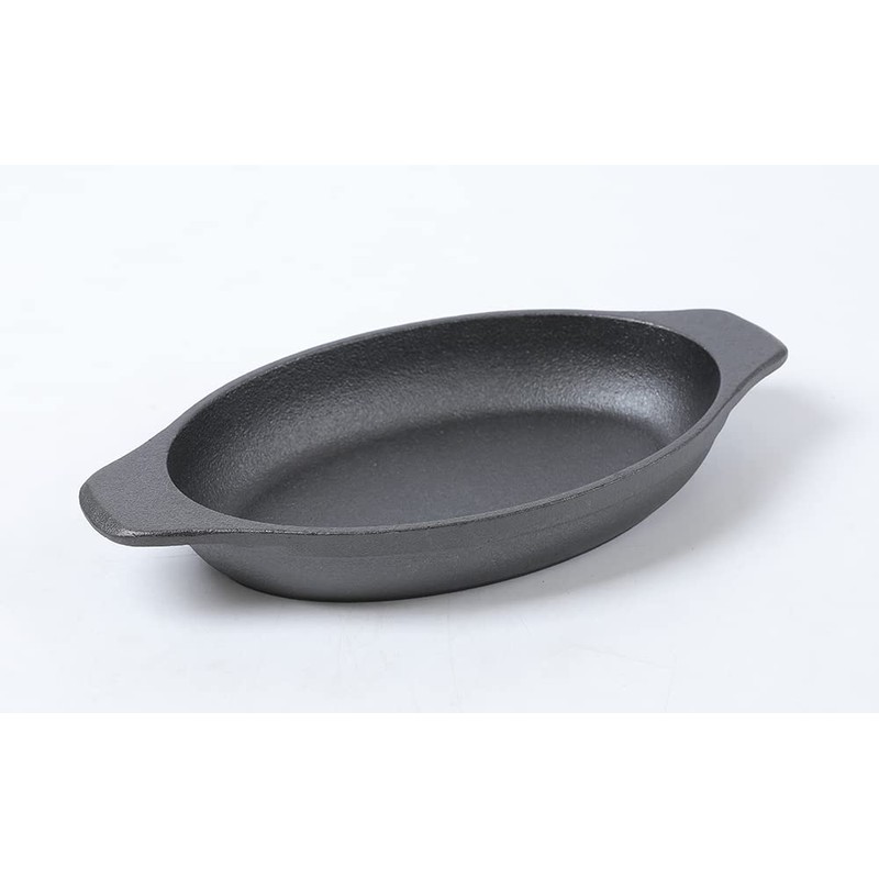 HAWOK Cast Iron Oval Mini Server, 6.5"LX4.7"W, 12oz, 6 Pcs