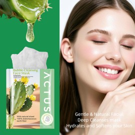 OUPEICHARM Cactus Bubble Face Masks Sheet（12Pack）