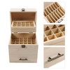 Gdrasuya10 Essential Oil Storage Box Organizer, 3 Layers Durable Wood