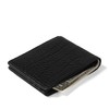 Leatherology Premium Ebony Thin Bifold Wallet - 6 credit card