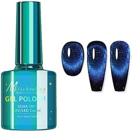 JMEDIC Gel Magnético con Purpurina Holográfica para Gato, Brillante Reflectante, Efecto Camaleón Romántico UV Led para Arte de Uñas en Casa