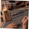 iplusmile 6pcs Sandalwood Leather Burnisher Tool for Projects Burnishing Tool
