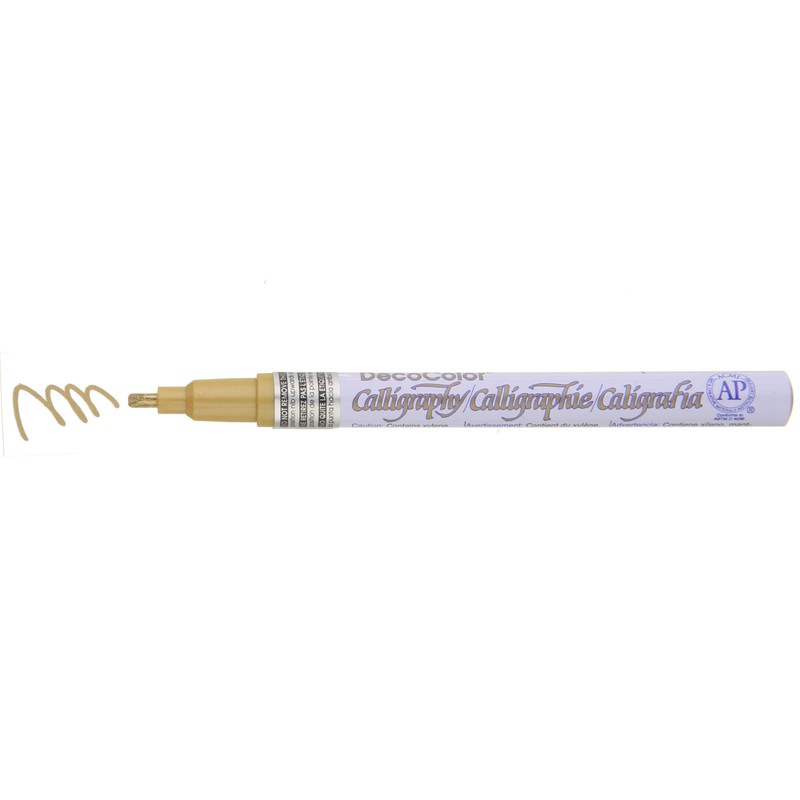 Uchida 125-C-GLD Marvy Chisel Point Pen Tip Calligraphy Paint Marker,