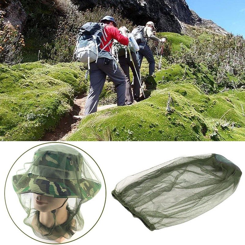 2PCS Midge Head Net Face Net Mesh Nylon Mosquito Head