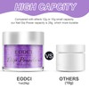 EODCI Dipping Powder, 28 g Purple Nail Powder Set, Nail