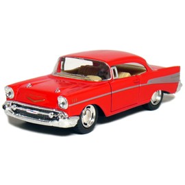 5 1957 Chevy Bel Air Coupe 1:40 Scale (Red) by Kinsmart