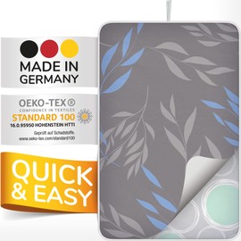 smart&gentle Made in Germany Ironing Mat for Steam Irons, 100 x 65 cm, Non-Slip Ironing Mat for Table, Ironing Cloth for Table with Heat and Moisture Protection