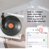 Vinyl Record Player Portable Vinyl Record Player Style Bluetooth Speaker