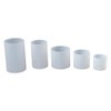 HomeSoGood 5Pcs Cylinder Candle Molds,Pillar Casting Silicone Molds,4in 3.5in 2.5in