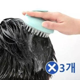 JNJ [재이앤재이 주식회사]두피마사지 샴푸브러쉬-pe타입x3개 두피건강 겨울 (862 J&J Scalp Massage Shampoo Brush - Type P (3pcs) for Healthy Scalp in Winter [Single color/PE type]
