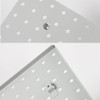 Pegboard Smith 16x16 inch Wall Organizer Pegboard Panels, Gray Metal