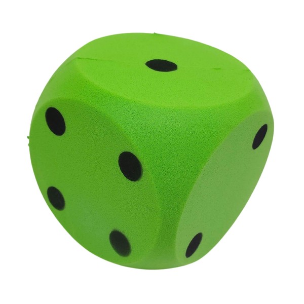 alldoro 63107 Foam Dice in Green, 15 x 15 cm,