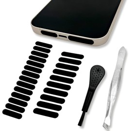 Universal Anti-Dust Mesh Stickers for Mobile Phone Speakers – Adhesive Dustproof Net with Cleaning Brush & Tweezers, Compact Gift for Device Protection