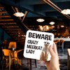 CS061 Beware Crazy Meerkat Lady Novelty Funny Coffee Tea Drink