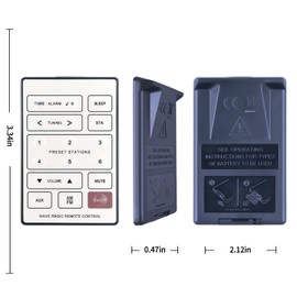 TCNOUMT Neue Ersatz Fernbedienung Kompatibel mit Bose Wave Radio A7 AWR1-2W AWR1-1W AWR113 AWR131 AWR1W1