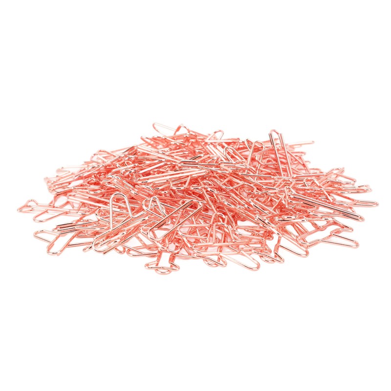 100Pcs Airplane Shaped Paper Clips Metal Lightweight Multipurpose Cute Shaped