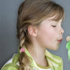 100x Hair Ties Elastic Band Snagless Ponytail Tie School Bubbles, Gentle on Hair, Ideal for School, Sports & Everyday Use, 2cm Diameter