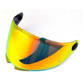 MT Stinger 2.0, Braker Motorcycle Helmet Visor, Dark Smoke, Iridium, Gold, Mirrored, Clear Options (Gold)