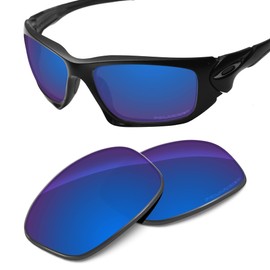 Tintart Performance Lenses Compatible with Oakley Scalpel OO9095 | Scalpel Asain Fit(AF) OO9134 Polarized Etched-Sapphire Blue