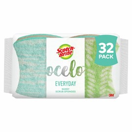 Scotch-Brite ocelo Non-Scratch Scrub Sponges, Assorted Designs, 32 Sponges