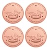 BKMAMLAB 4-Pack 99.99% Pure Copper Bird Bath Purification Disk,Copper Disc