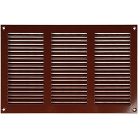 Vent Systems 12'' x 8'' Inch (Overall Dimensions) - Brown - Air Vent Duct Cover Metal Return Grill with Built in Pest Guard Screen HVAC Vent Duct Cover for Home Improvement