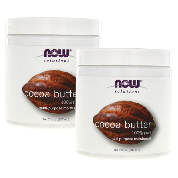 Now Foods Cocoa Butter (100% Pure) - 7 oz. (pack of 2)