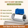 2 Pack 1/2" Mini Ball Valve, 304 Stainless Steel Valve