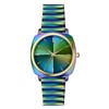 Women Watch Rainbow Watch Square Watch Metal Bracelet Watch
