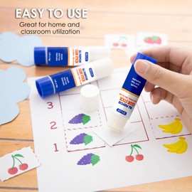 BAZIC Premium Glue Stick 8g/0.28 Oz., Multi-Purpose Acid Free, Glue Sticks, for Photos Paper Kids Art Craft at School Home Office, Total 12-Count