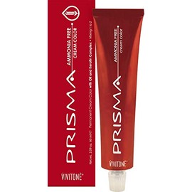 PRISMA Cream Hair Color - NO AMMONIA - #8.66 Light Deep Red 2.09 oz. - 100% Grey Coverage, Long Lasting Shine, Made in Italy.