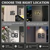 9" Solar Powered House Numbers for Outside Light Up, CARPESUN