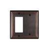 ZILLSEA Aged Bronze Wall Plate, Rocker Blank Combination Wall Plate,