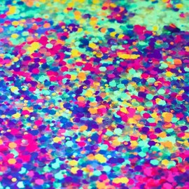 Moon Glitter Neon UV Chunky Glitter Blue
