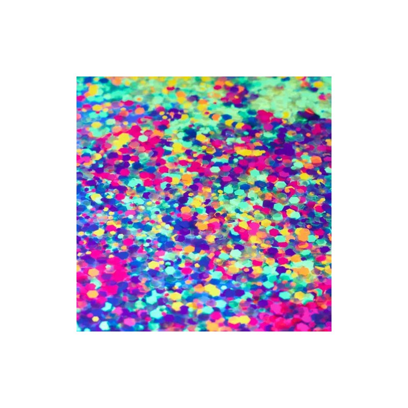 Moon Glitter Neon UV Chunky Glitter Blue