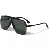 Sunglasses Men Designer Fashion Square Model Dark Green Lens UV