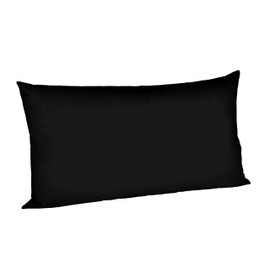 Fleuresse Colours Pillow Case Jersey, Jersey, black, 24.6 x 17.8 x 1.2 cm