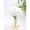 Alifst 50pcs Artificial Flower，Real Touch Artificial Foam Roses Decoration DIY