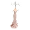 Mannequin Ring Hanging Tower Long Bodycon Dress Strapless Mannequin Earring