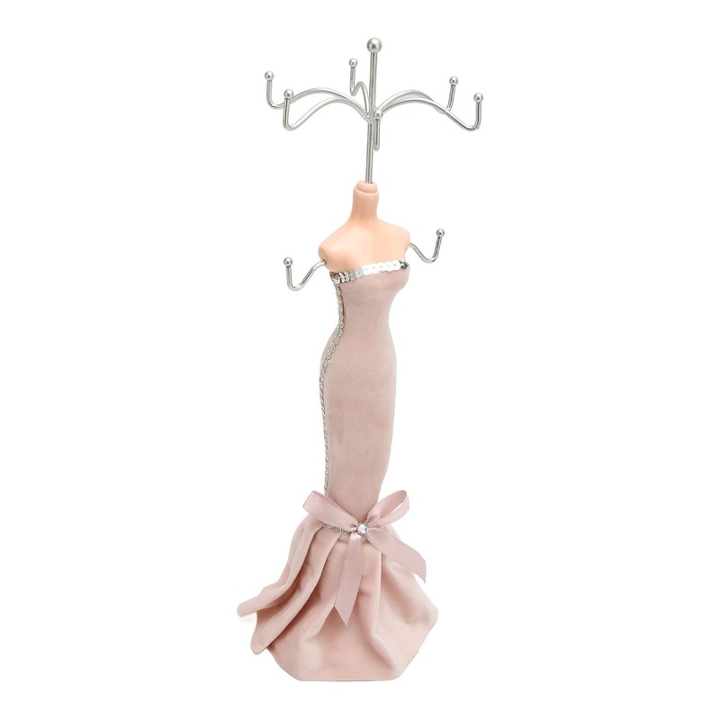 Mannequin Ring Hanging Tower Long Bodycon Dress Strapless Mannequin Earring