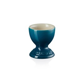 Le Creuset Stoneware Footed Egg Cup, 9 g, 5.3 x 5.3 x 5.9 cm , Deep Teal, 81702006420099