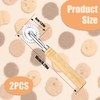 Pastry Cutter, Pastry Cutter, Roller with Wooden Handle, Dough Cutter