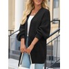 Saodimallsu Womens Oversized Open Front Cardigans Fall Chunky Knit Lantern