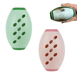 Wiederverwendbarer Fusselroller, 2 Stück Reusable Lint Roller Kompakt Tragbar Wiederverwendbare Fusselrolle Waschbar Lint Roller Geeignet für Tierhaare Kleidung Sofa (Grün,Rosa)