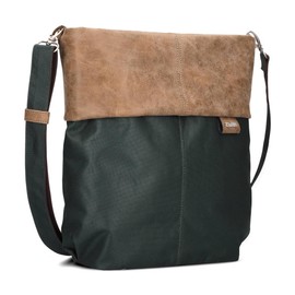 Zwei Olli OT12 Women's Shoulder Bag 7 Litre Durable & Water Resistant Shoulder Bag, High Quality, Key Ring, Additional Shoulder Strap, Secret Compartment, pine