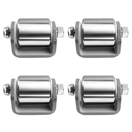4 Pcs Steel Micro Rollers, 2 Inches Roller Heavy Duty Steel Wheel Fits for RV Trailers，Designed to protect your RV Undercarriage